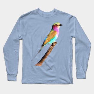 Colourful Lilac-breasted Roller Long Sleeve T-Shirt